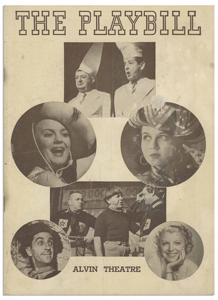 Five Playbills From the Late 1930s, Most Featuring The Three Stooges: 3 From London in 1939 (Very Good); 1 From Quebec in 1936 (Good); 1 From New York in 1939 for George White's Scandals (Fair)